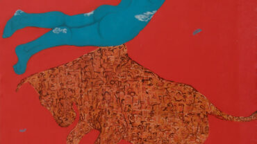 0823-Arunima-Sanyal-Red-can-be-the-worst-universe-Acrylic-on-Canvas-48-X-48-inch.