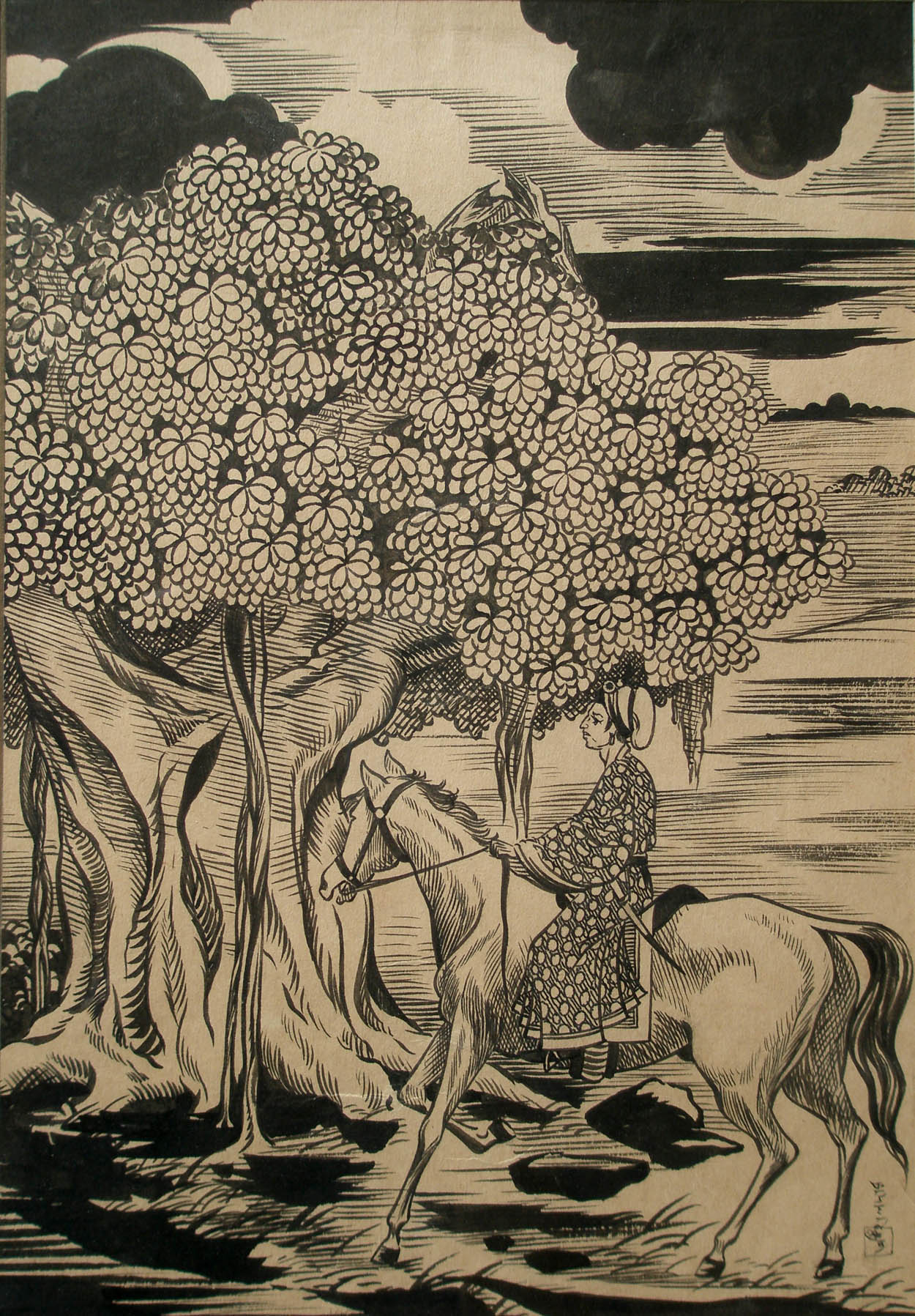 Tree & Horse