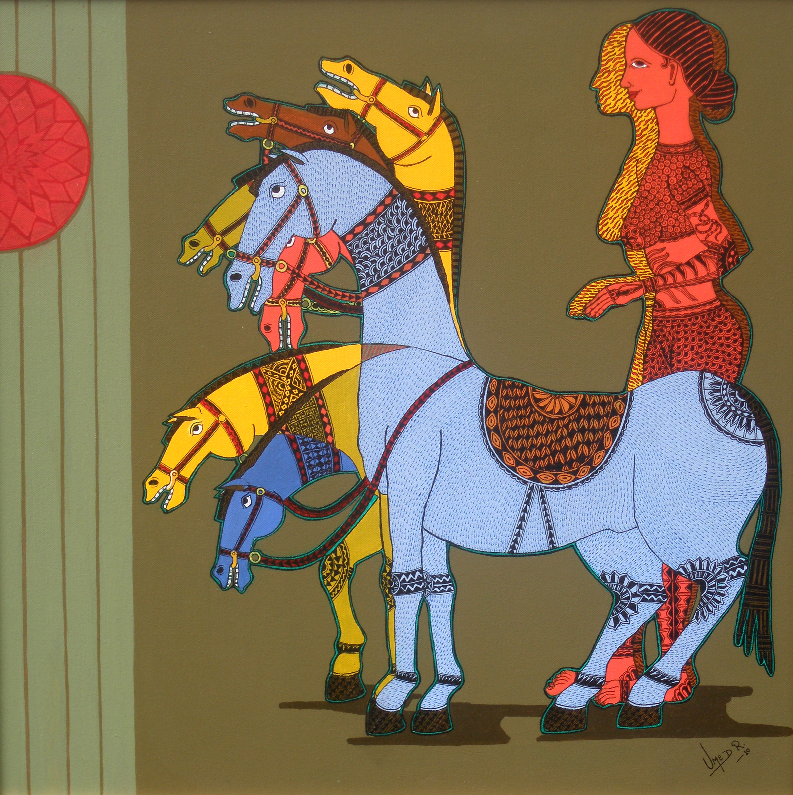 Woman with Horses