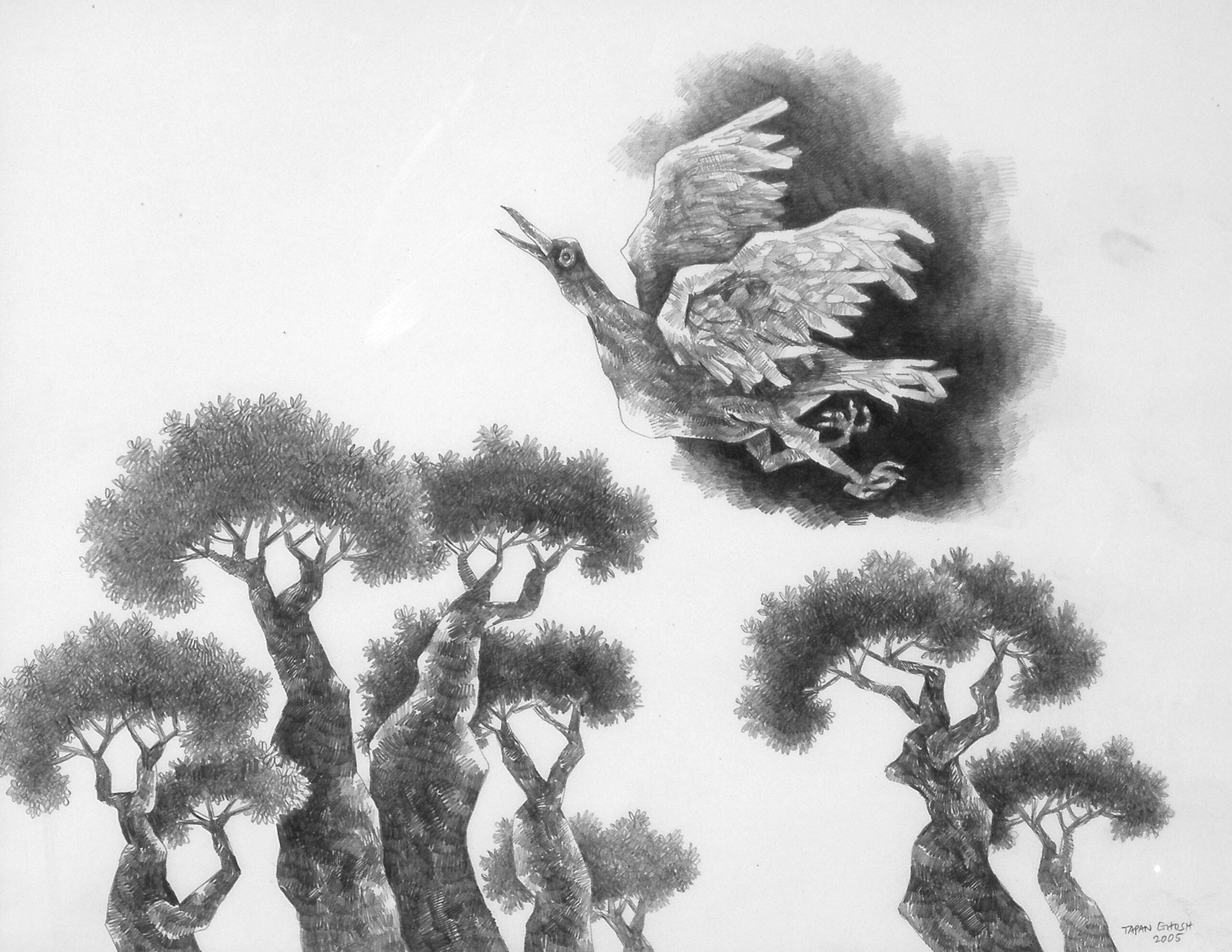 Bird with Trees